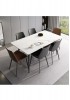 Cheryth Rectangle Dining Table Stone Top 160W 